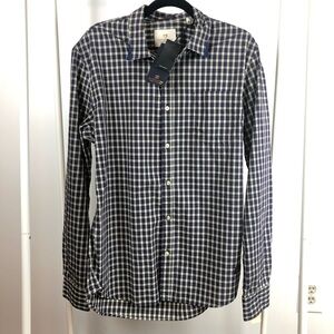 NWT Scotch and Soda True Gentleman Plaid Dress Shirt XL